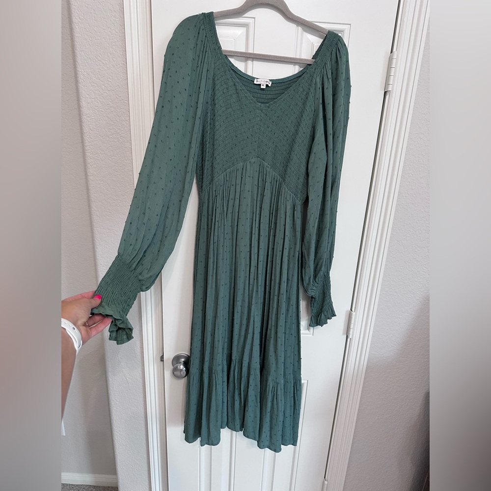 Baltic born dark green long dress